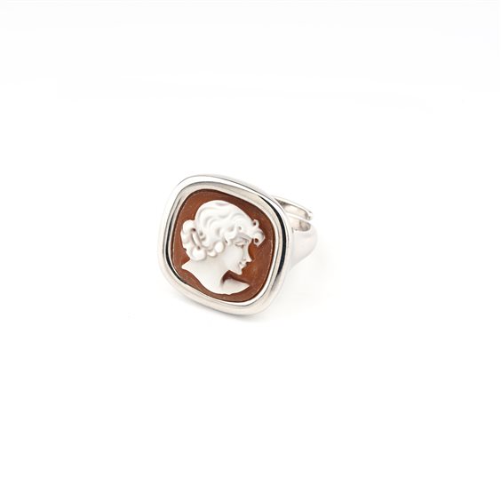 Anello Cameo Italiano Donna Classica in Argento A19 - A19